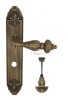 Door Handle Venezia  LUCRECIA  WC-4 On Backplate PL90 Mat Bronze